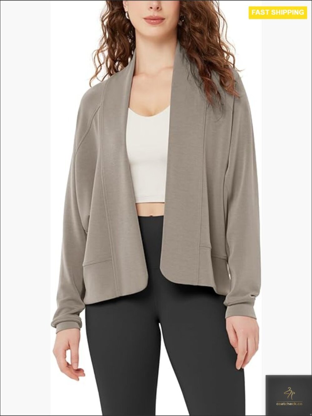 Modal Soft Open Front Cardigan Long Sleeve Casual Wrap Relaxed Fit Cardigan